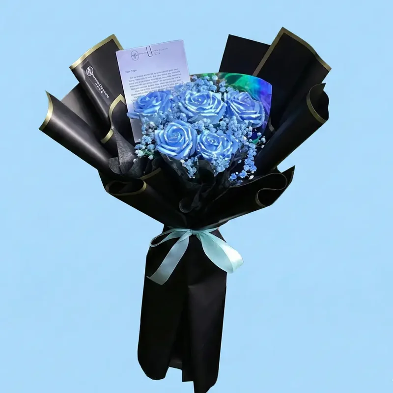 Blue Artificial Petite