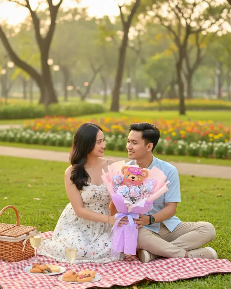 Valentine Bouquet Artificial Candy