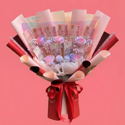 Red Money Bouquet